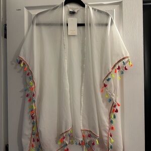 David & Young Tassled swimsuit coverup